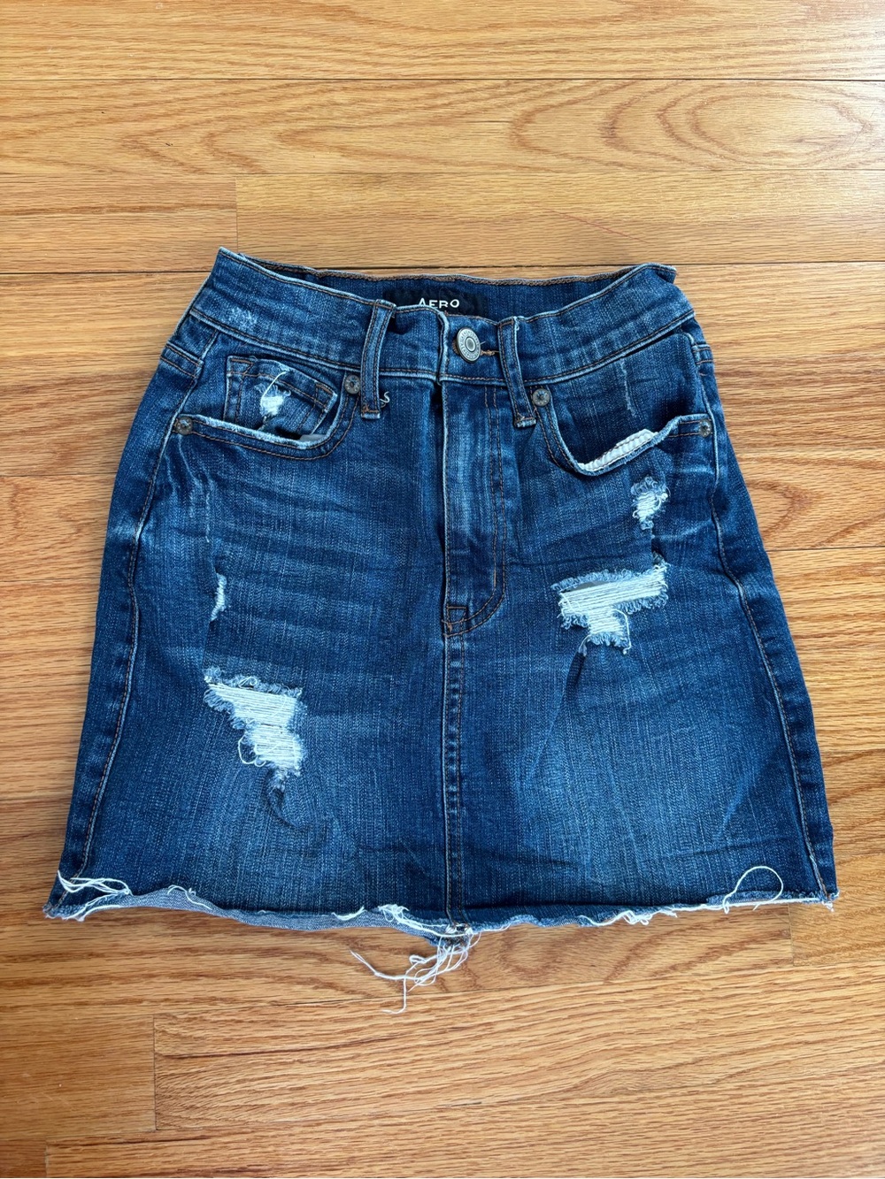 Aeropostale Dark Wash Denim Skirt